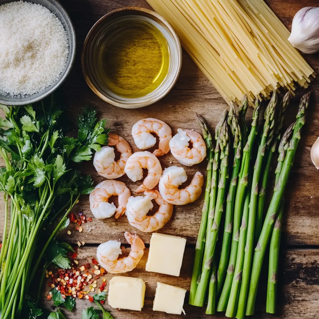 shrimp and asparagus scampi