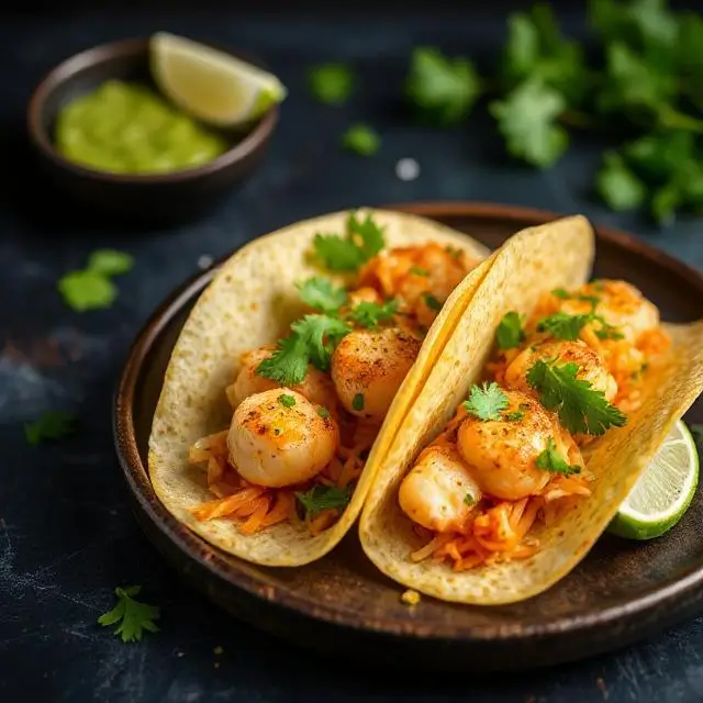 Spicy Mango Salmon Tacos
